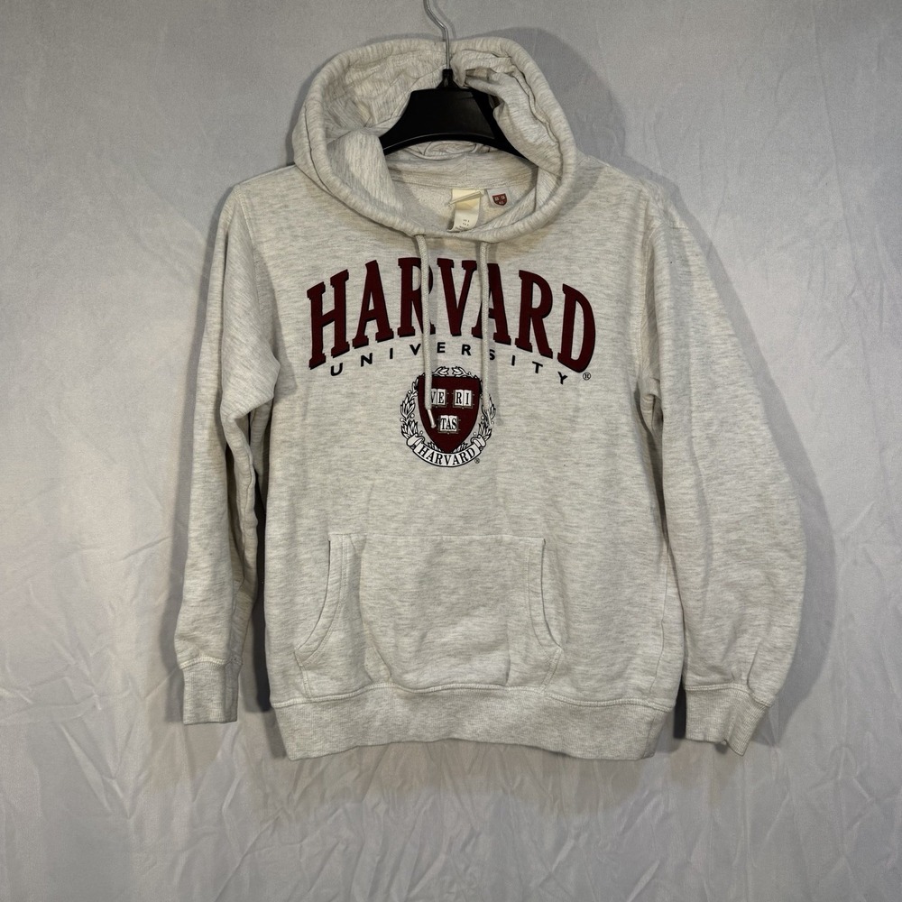 H&M Harvard University College Patch Hooded‎ Hoodie Sweatshirt Small